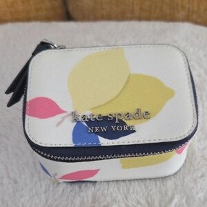 NWOT Kate Spade Lemon Jewelry Zip Case